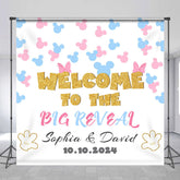 Lofaris Customized Name Welcome Big Reveal Birthday Backdrop